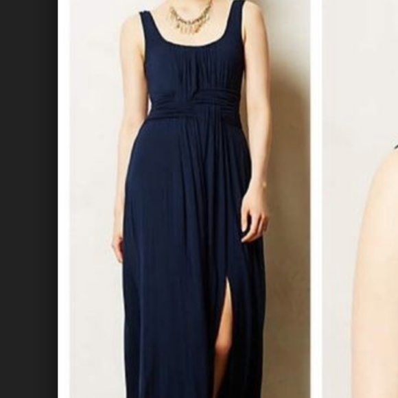 Anthropologie Dresses & Skirts - Anthropologie Navy Blue Maxi Dress